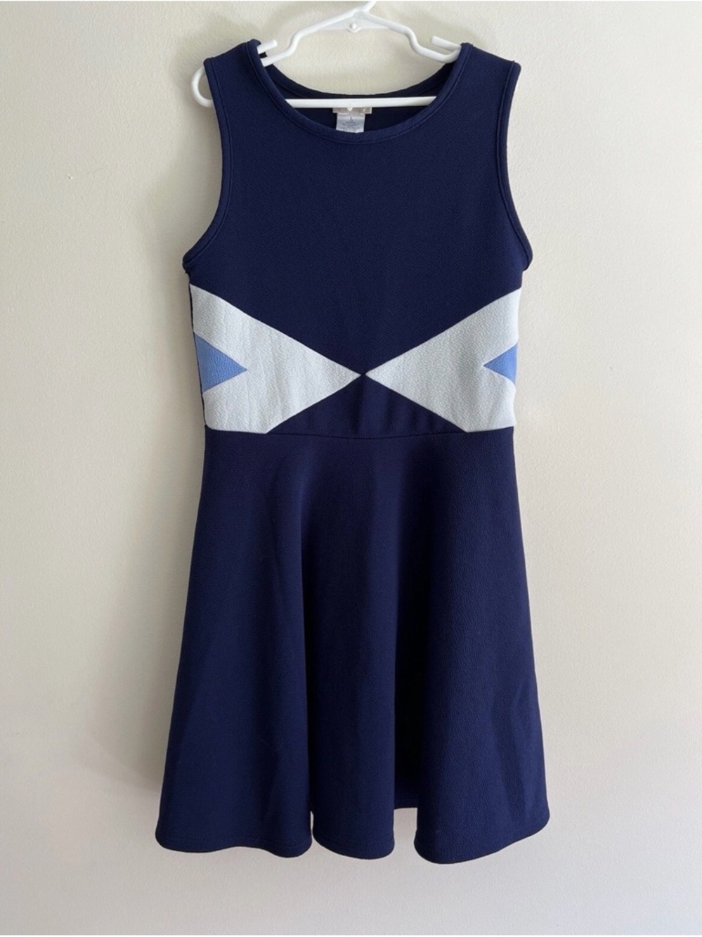 Sally Miller Couture Dress Girls Size Large 12 Blue Fit And Flare USA